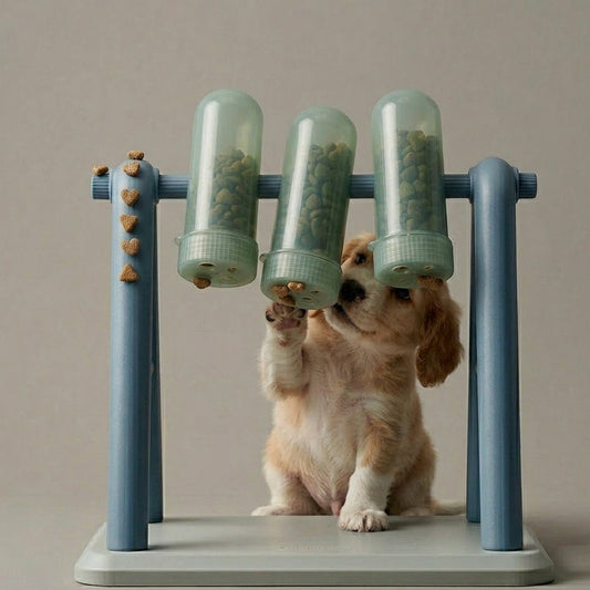 Yummolocosh Slow Feeder Dog Puzzle Station - Adjustable Height Rotating Treat Dispenser for Improved Digestion & Weight Management