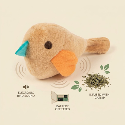 Yummolocosh Electronic Sounding Cat Toy - Natural Catnip Included - Interactive Feline Toy